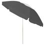Voir la diapositive 3 : VIDAXL Parasol de plage anthracite 240 cm
