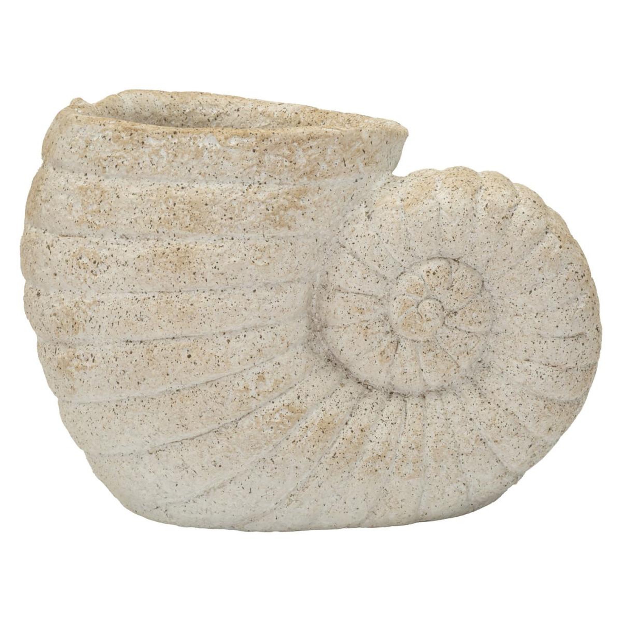 Paris Prix Vase design effet sable  shell  33cm beige