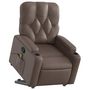 Voir la diapositive 3 : VIDAXL Fauteuil inclinable de massage Marron Similicuir