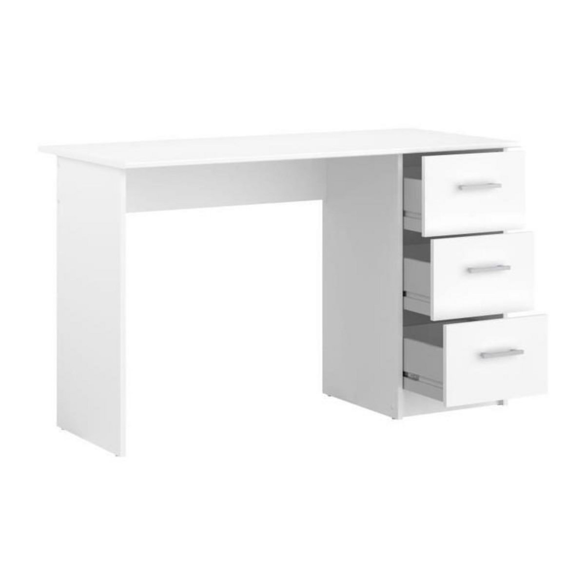 PARISOT Chambre complete enfant 3 pieces ZODIAC - Lit + chevet + bureau - Décor blanc mat - PARISOT