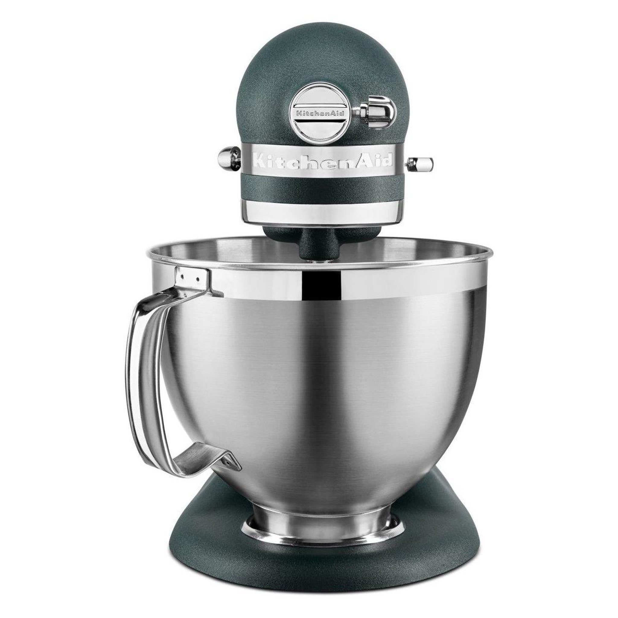 Voir la diapositive 2 : KitchenAid Robot pâtissier 5KSM185PSEPP Artisan vert sapin, 4,8 L, accessoires inox, bol 3L, couvercle antiprojections