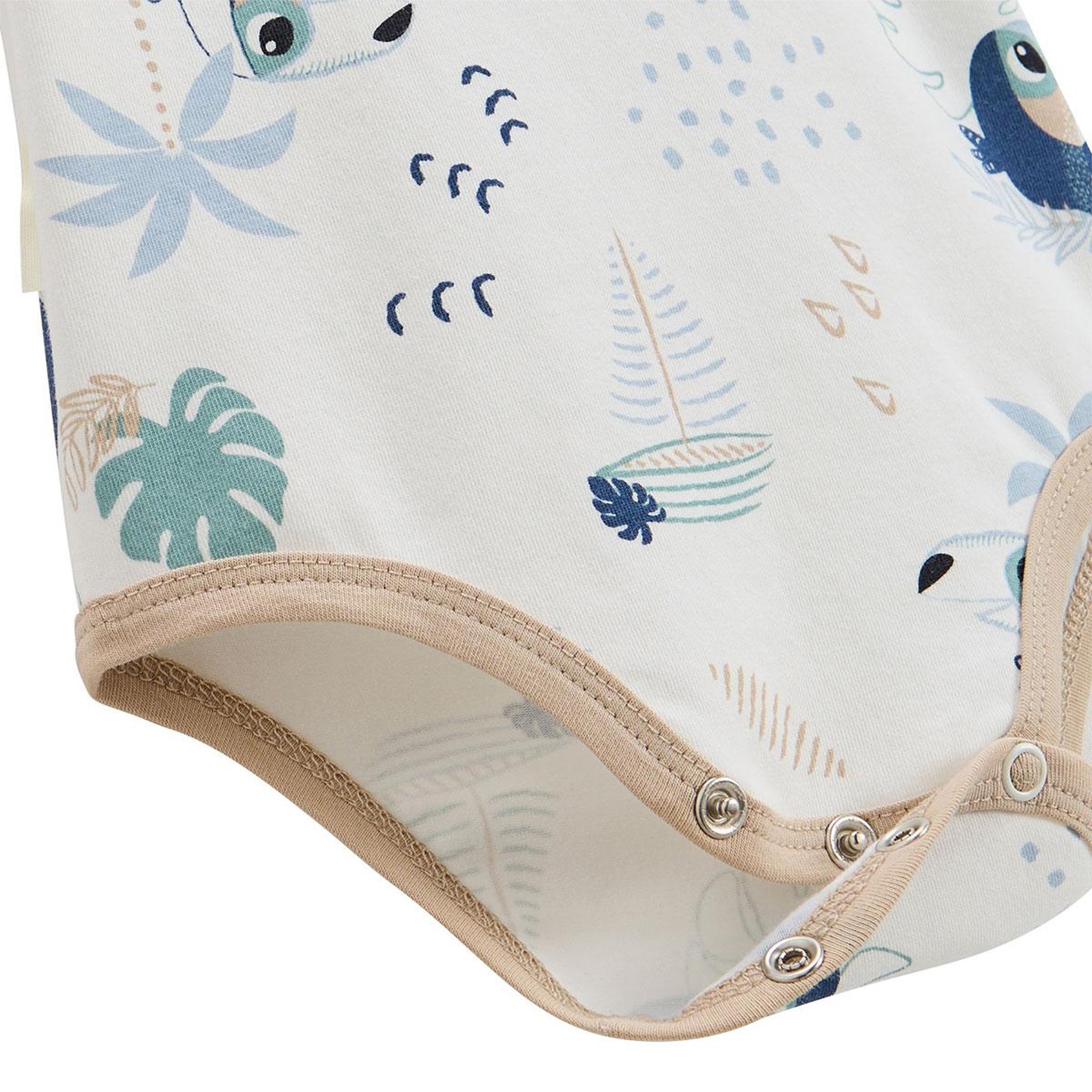 Voir la diapositive 2 : Petit Béguin Ensemble body bébé et short en gaze de coton toucana