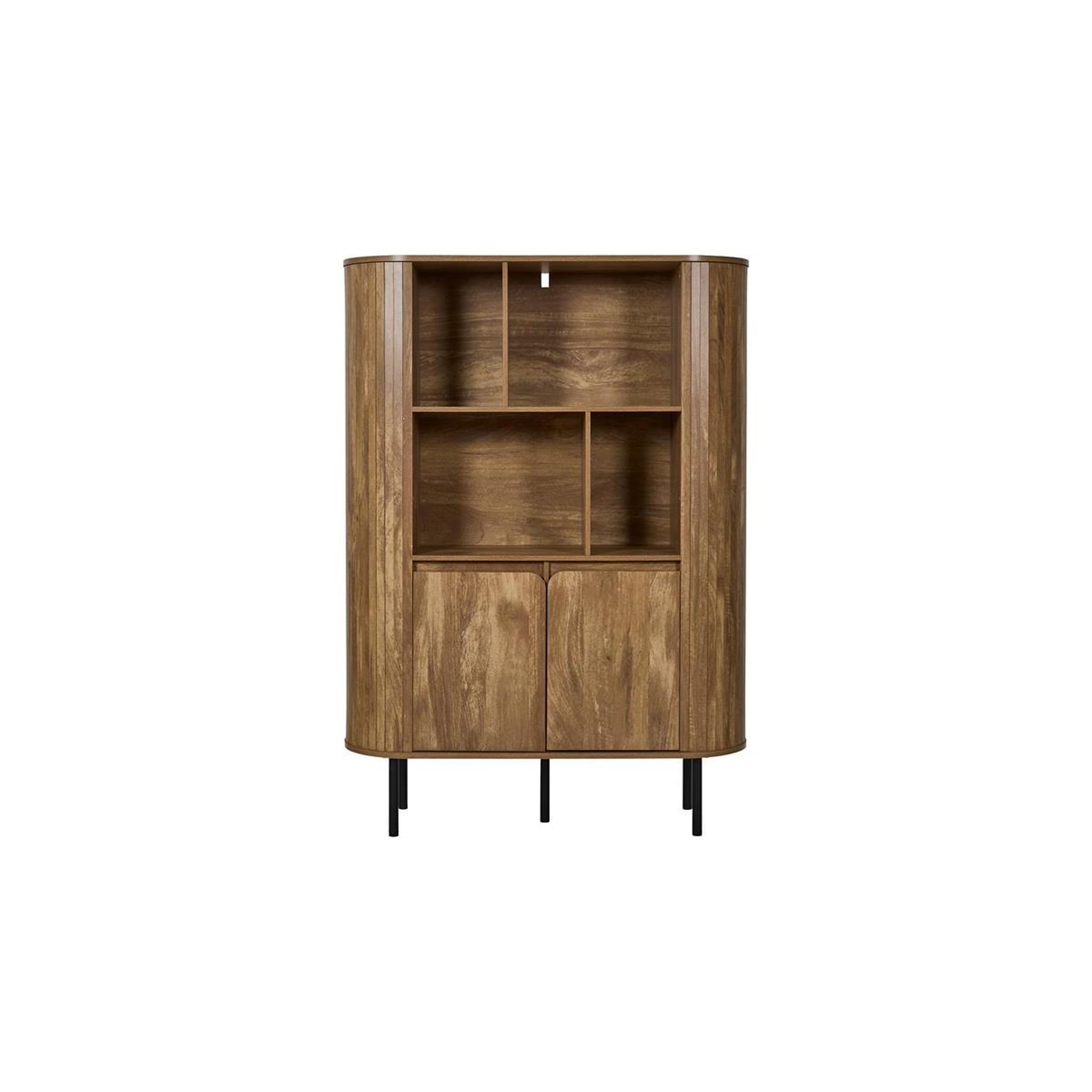 Voir la diapositive 3 : The Home Deco Factory Bibliothèque 2 portes  heritage  140cm marron