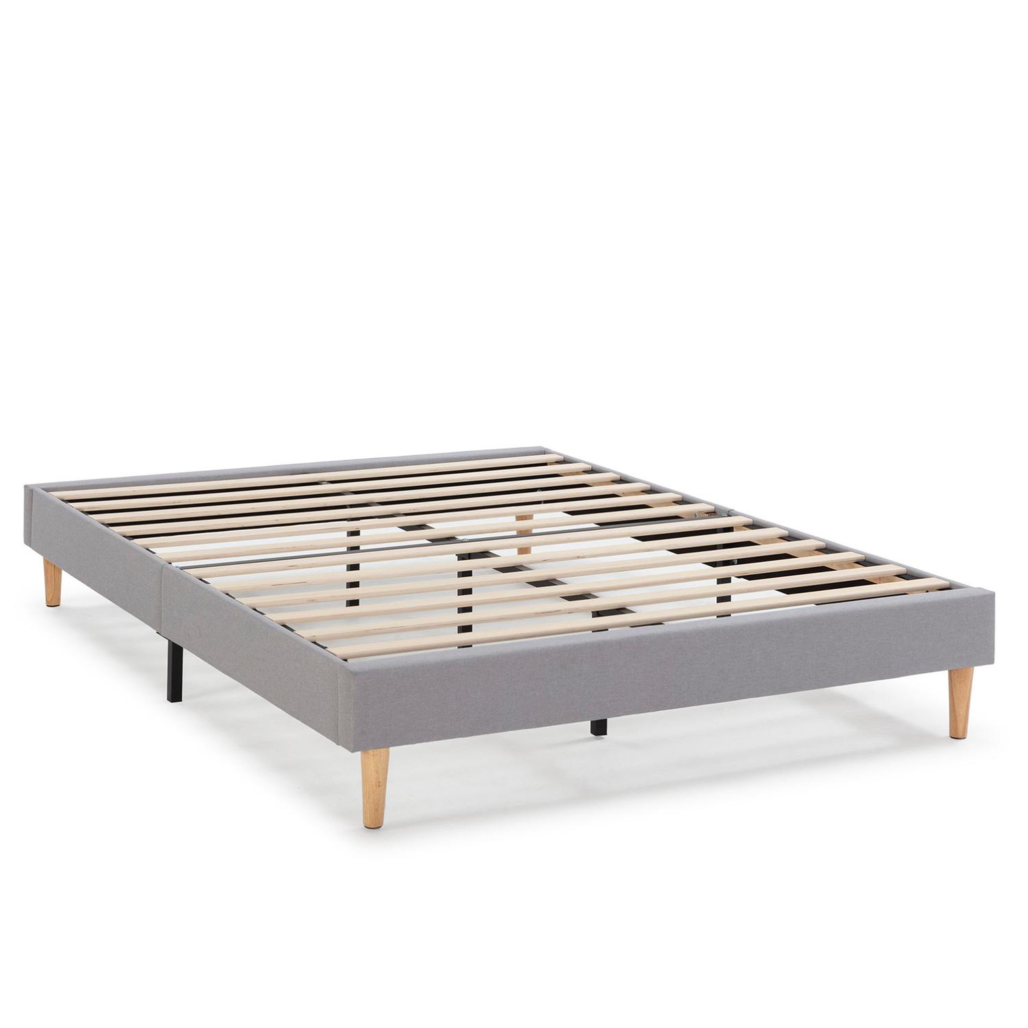 VS VENTA-STOCK Sommier tapissier Aura 140x200 cm  Gris clair, Hauteur 30 cm