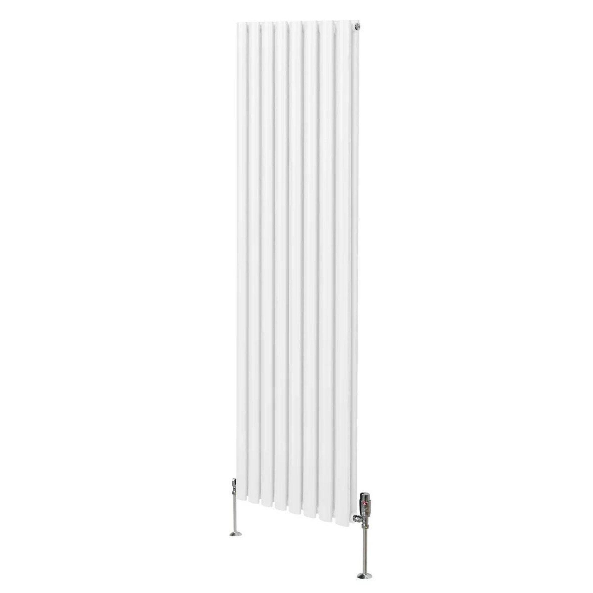 Voir la diapositive 1 : MONSTERSHOP Radiateur à colonnes ovales & robinet, 2 panneaux - 1800 x 480 mm