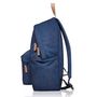 Voir la diapositive 4 : EASTPAK Sac à dos 1 compartiment bleu Padded Pak'R Snake