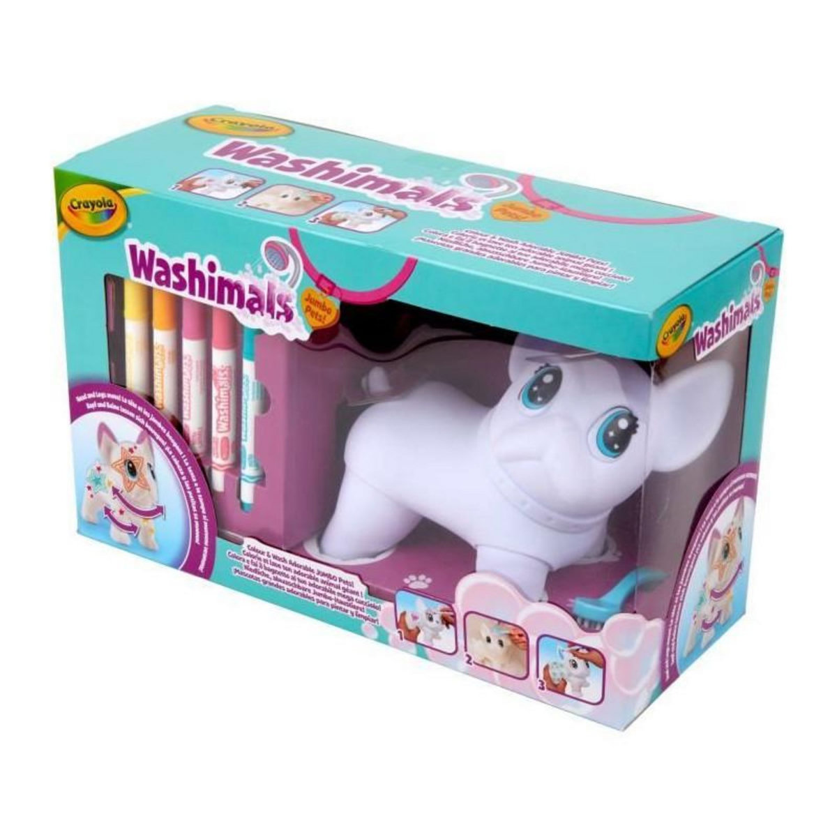 Crayola Coloriage - CRAYOLA - Washimals Jumbo Dog - Chien géant lavable a personnaliser! Des 3 ans