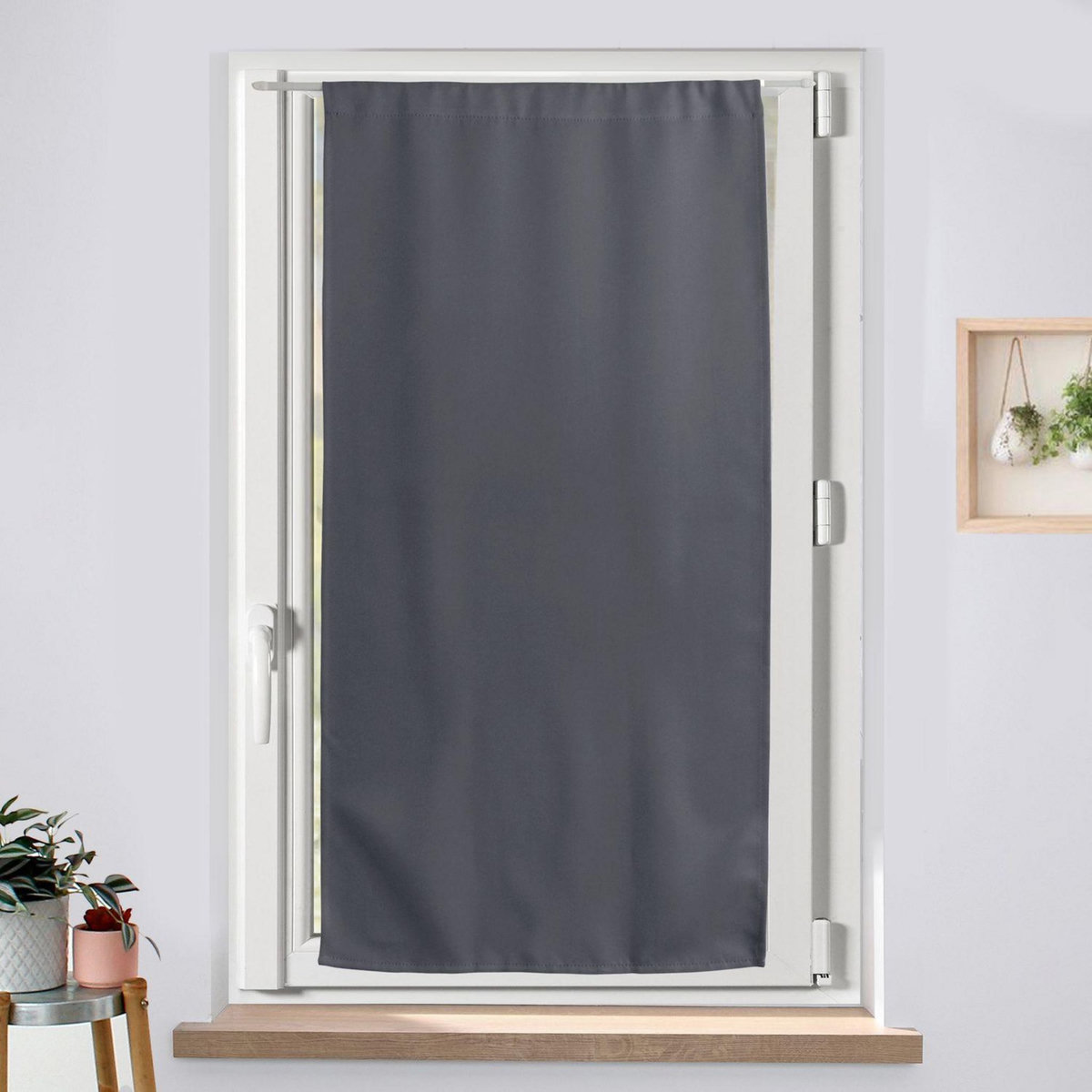 TOILINUX Vitrage occultant REGLISSE