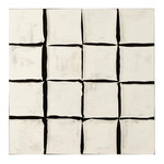 Paris Prix Toile Acrylique  Courchevel  122x122cm Blanc & Noir
