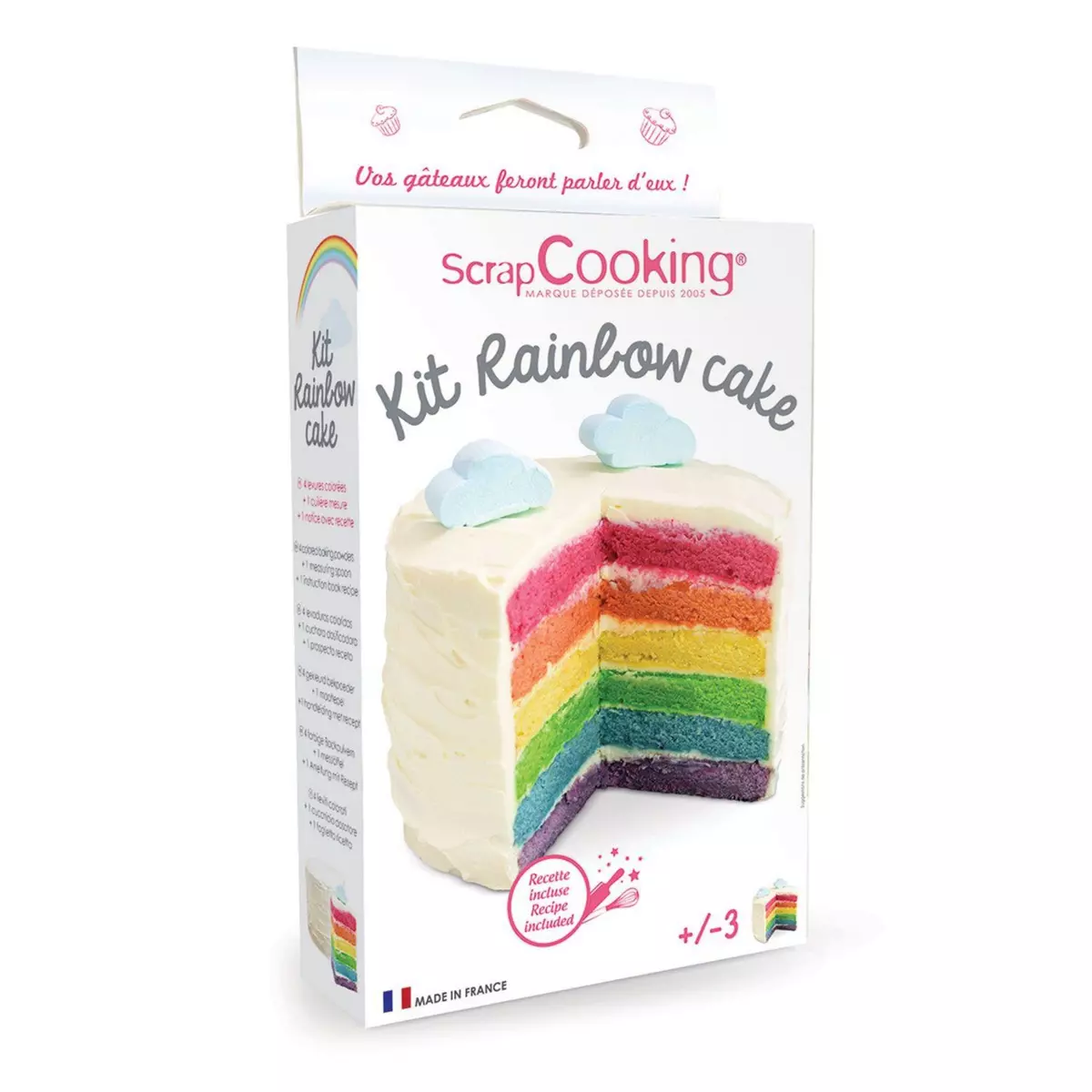 SCRAPCOOKING Kit Rainbow Cake