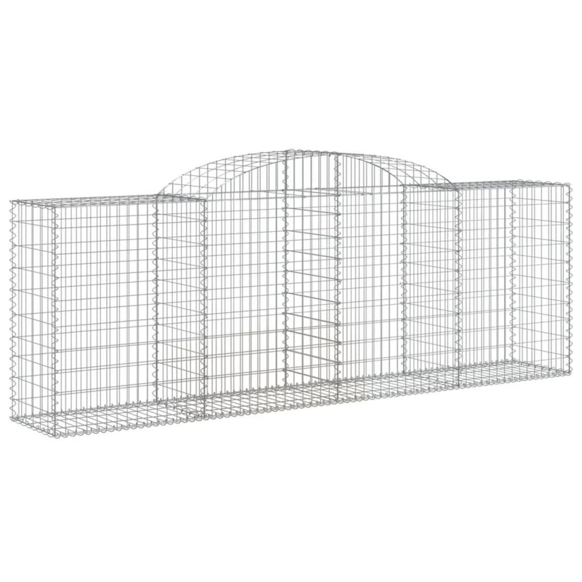 VIDAXL Paniers a gabions arques 20 pcs 300x50x100/120 cm fer galvanise