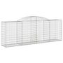 Voir la diapositive 3 : VIDAXL Paniers a gabions arques 20 pcs 300x50x100/120 cm fer galvanise