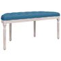 Voir la diapositive 5 : VIDAXL Banc Bleu 110,5x45x49 cm Velours