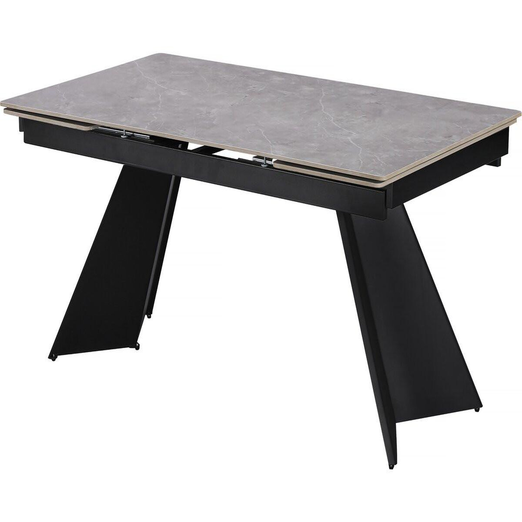 Habitat et Jardin Table de repas extensible en céramique 6 à 10 personnes  Equinoxe  - Gris marbré