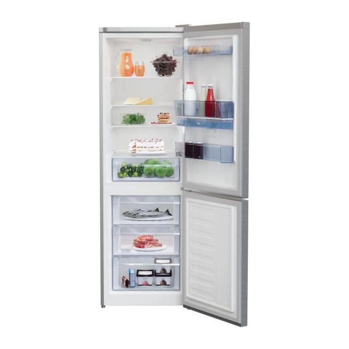 California Réfrigérateur 2 portes 54cm 206l gris - CRF206P2S-11