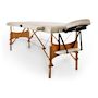 Voir la diapositive 4 : YOGHI Yoghi - Tdm102 Cream - Table De Massage Pliante 2 Zones - Bois De Hêtre - Dossier Réglable - Housse De Transport Incluse