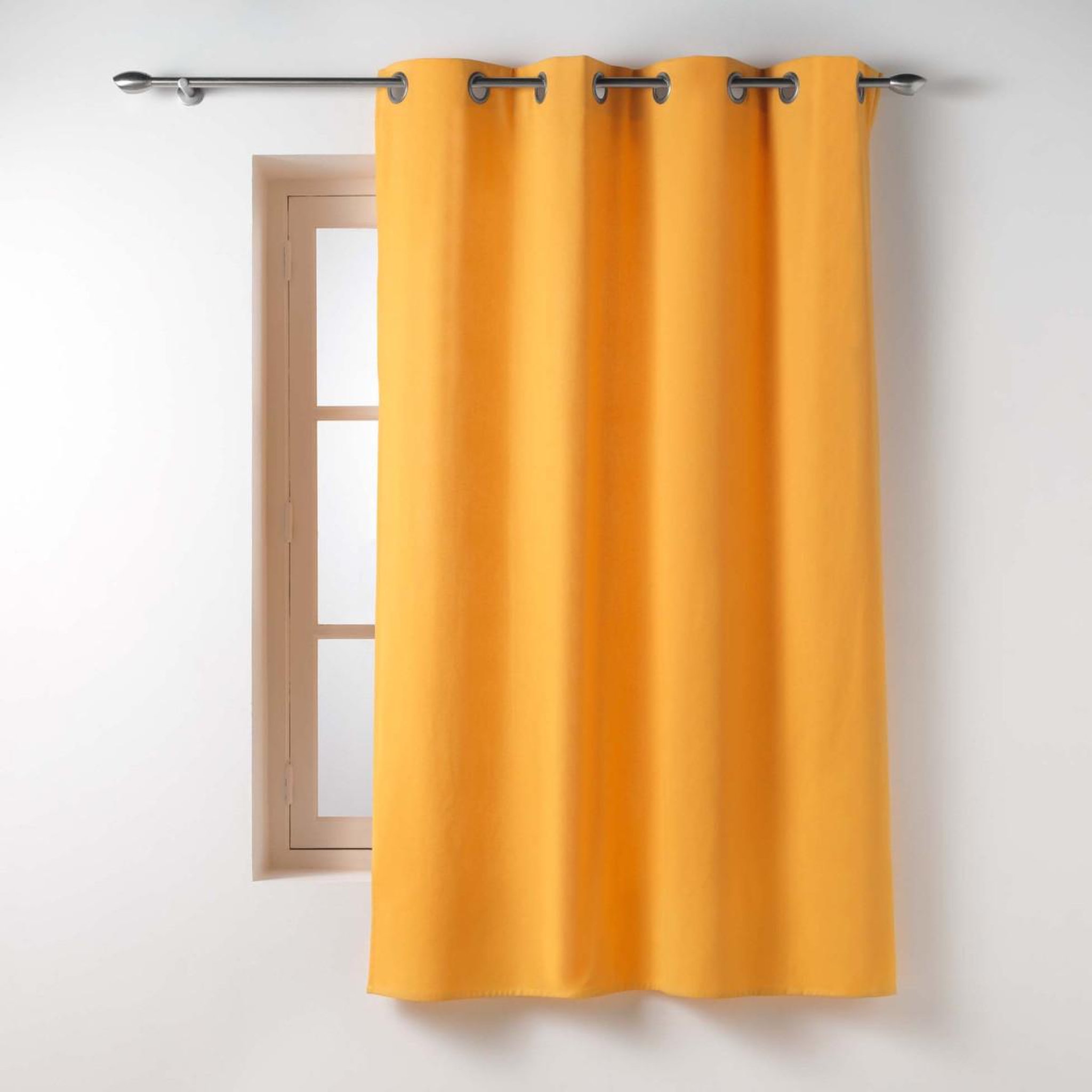 Douceur d'Intérieur Rideau à œillets  twily  135x180cm jaune