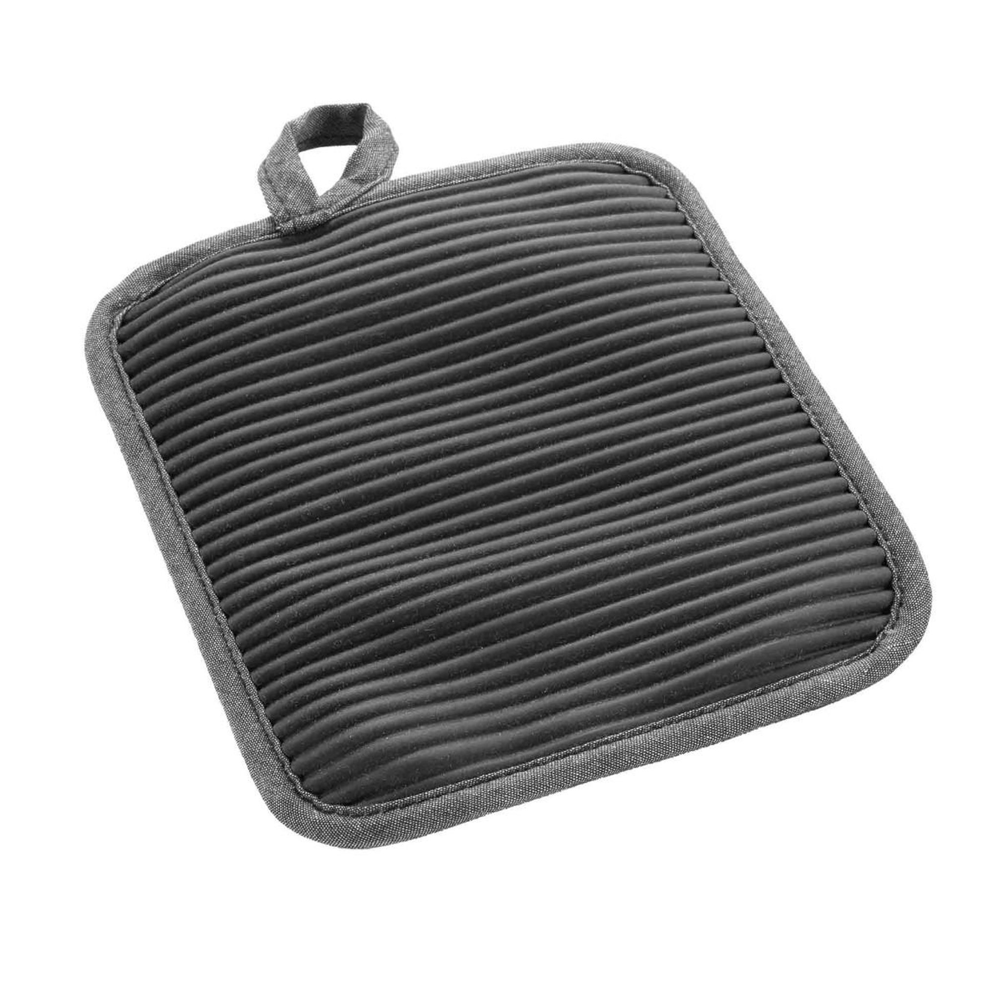 Voir la diapositive 2 : Douceur d'Intérieur Manique de cuisine avec poche  adam  18cm anthracite