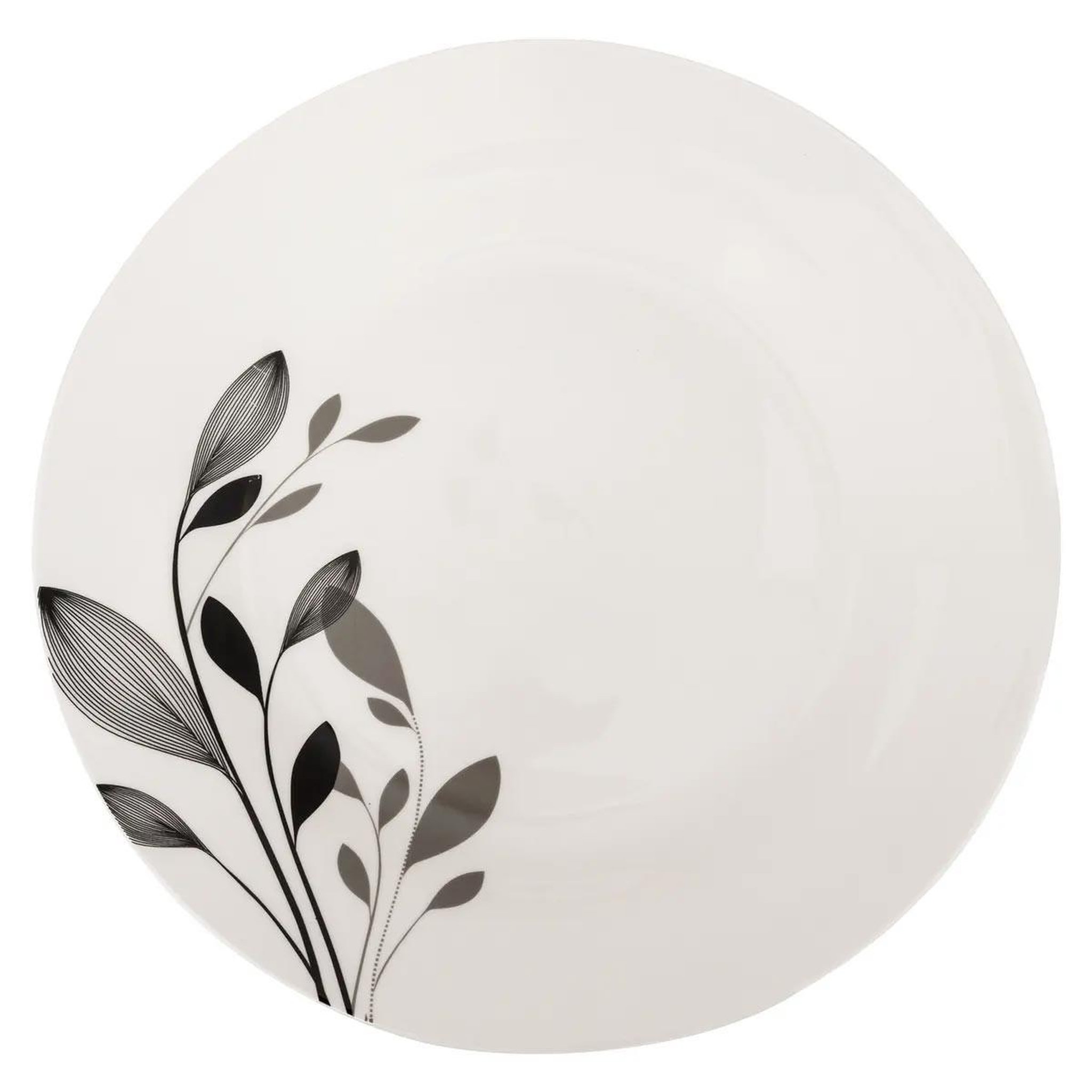 SECRET DE GOURMET Service de table 18 pièces  lila  26cm blanc & noir