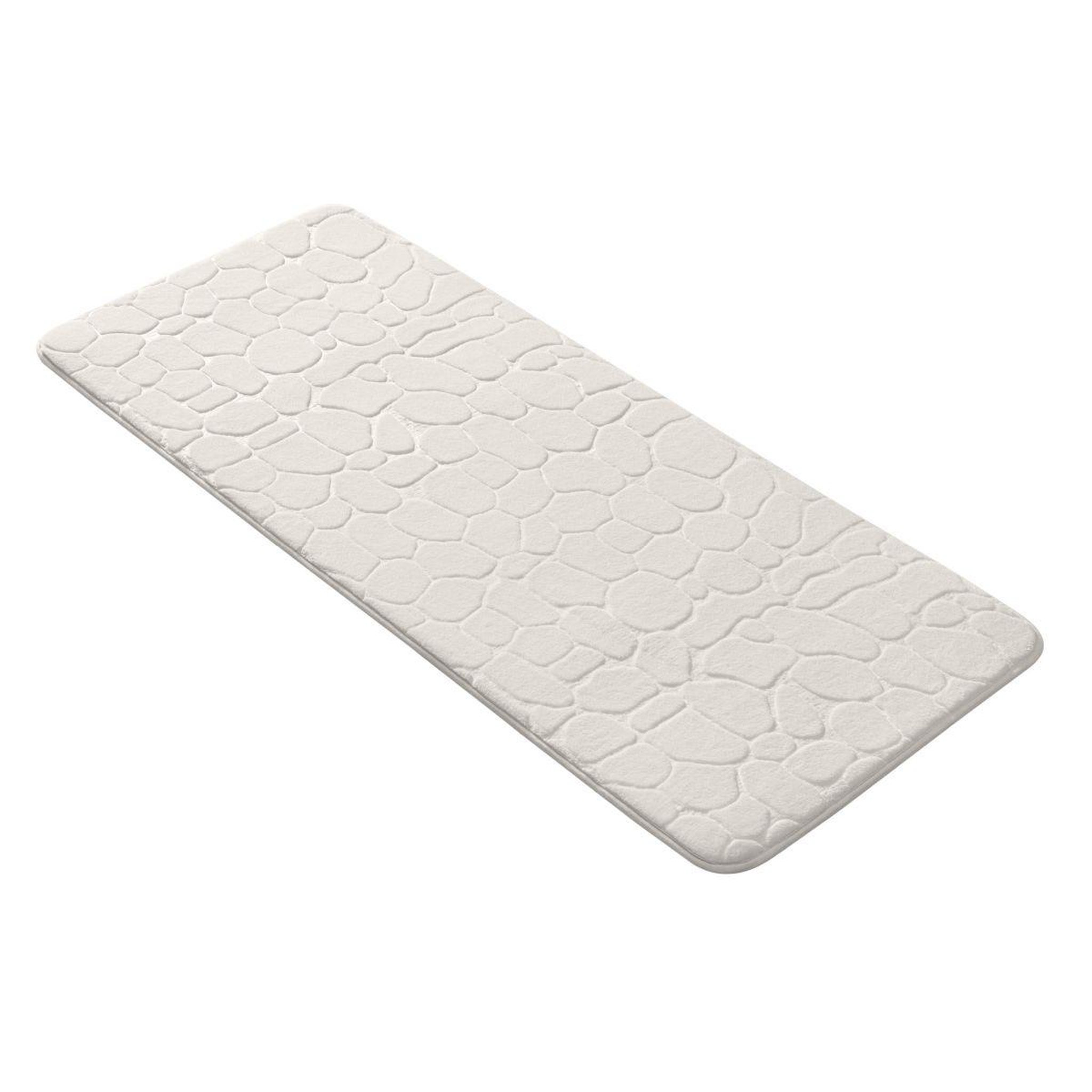 Voir la diapositive 4 : Douceur d'Intérieur Tapis de bain  ricochet  50x120cm blanc