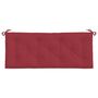 Voir la diapositive 5 : VIDAXL Coussins de banc de jardin lot de 2 rouge bordeaux tissu Oxford