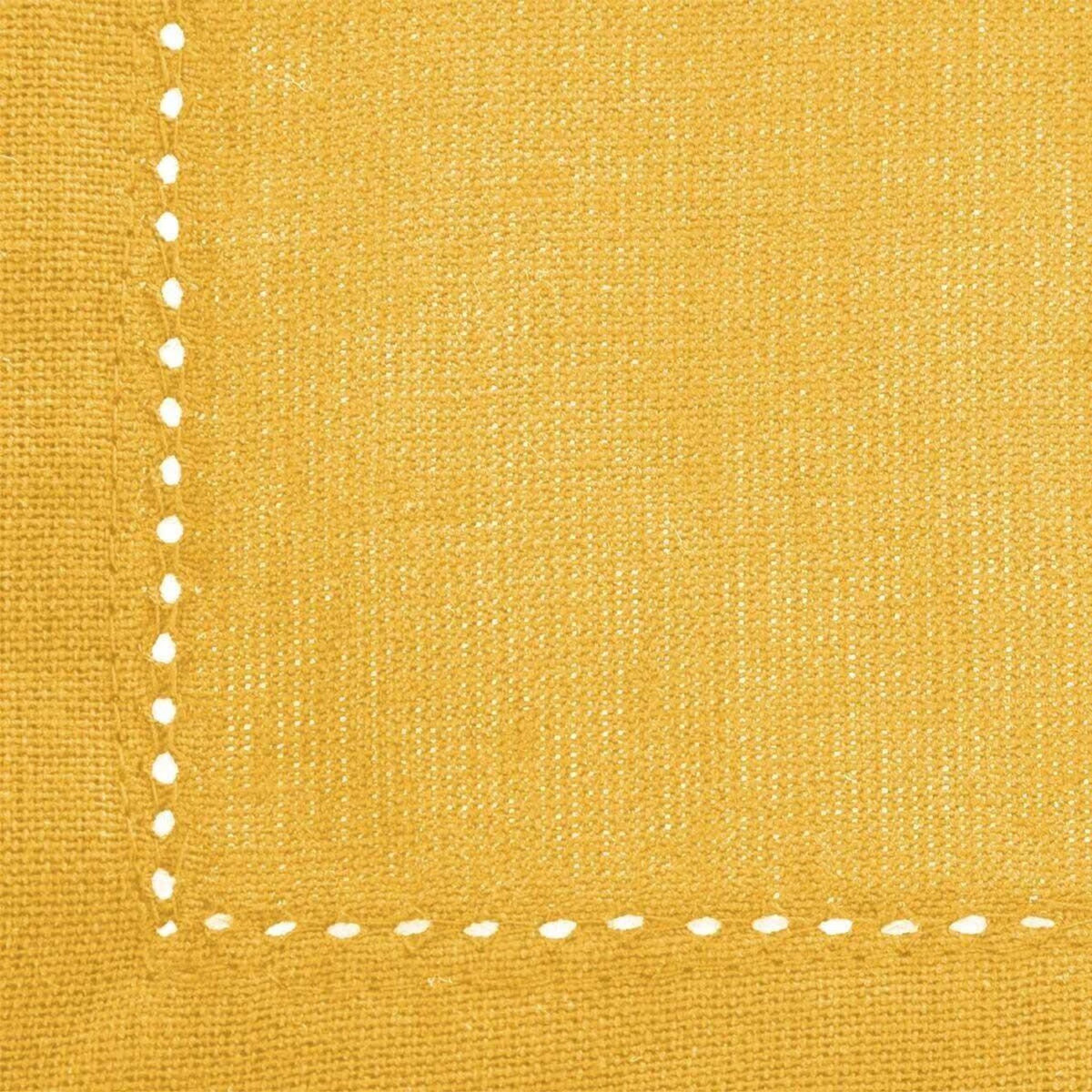 ATMOSPHERA Nappe Rectangulaire  Chambray  140x240cm Ocre