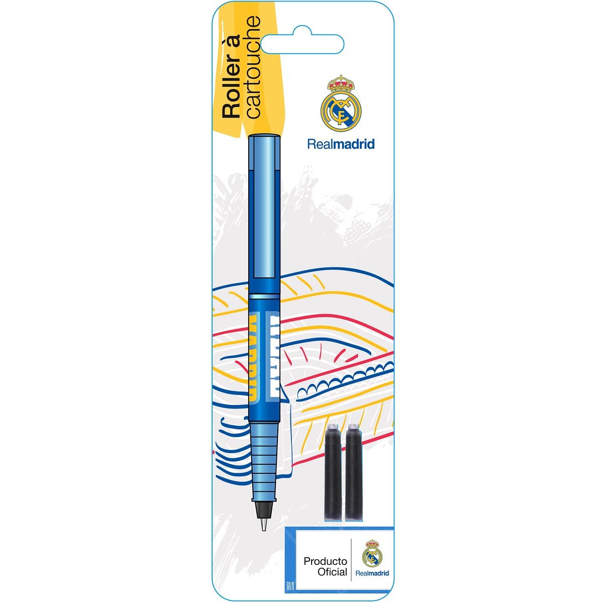 LA PLUME DOREE Stylo roller effaçable Real Madrid