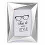 Voir la diapositive 2 : Paris Prix Cadre Photo Déco  Origami Frame  20x25cm Argent