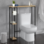 Voir la diapositive 2 : ID MARKET Meuble dessus WC avec placard DETROIT design industriel