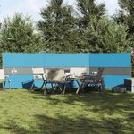 VIDAXL Brise vent de camping bleu 490x123 cm imperméable