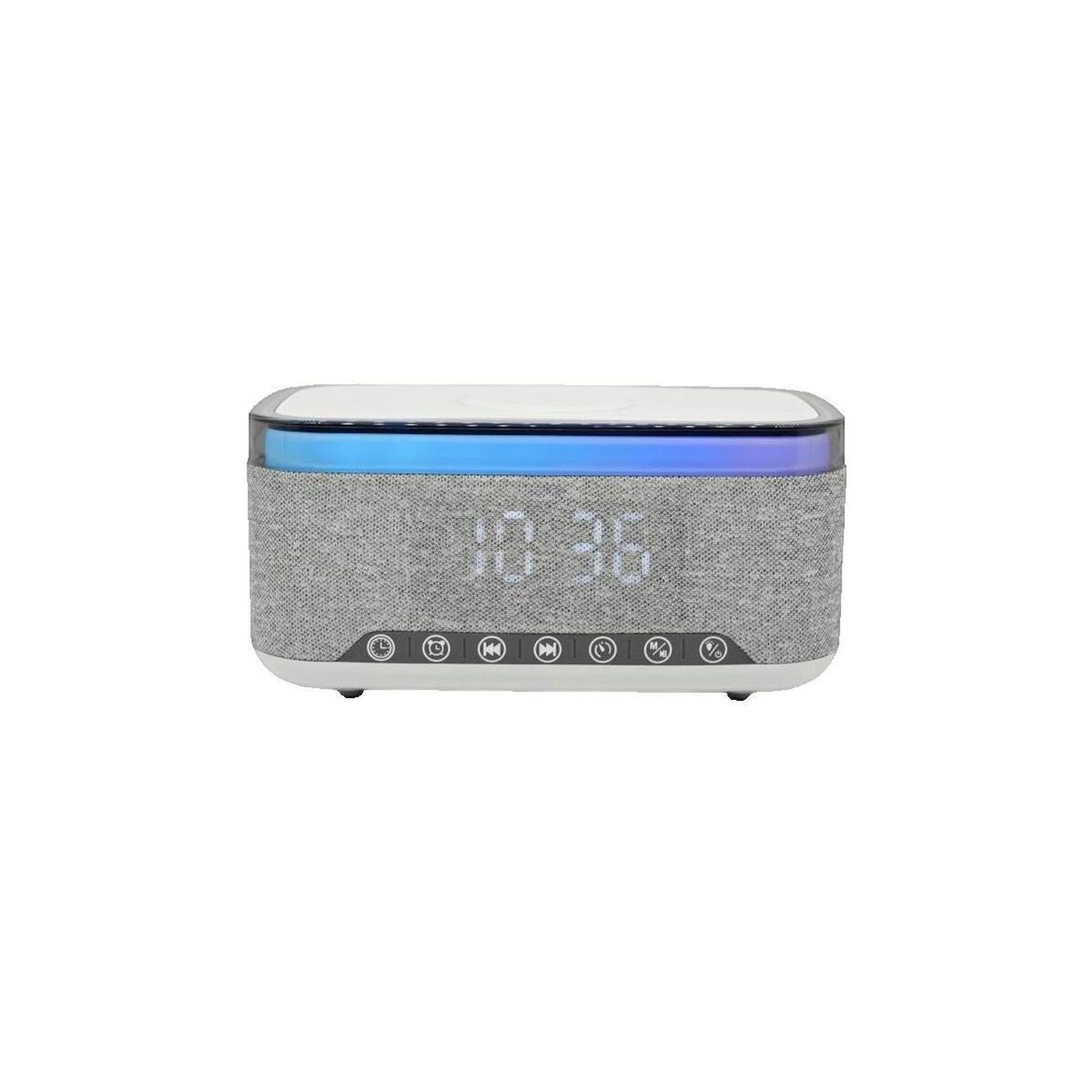 Denver Electronics Radio réveil Denver-electronics CRQ-225 gris moderne avec Bluetooth 5.3