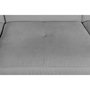 Voir la diapositive 5 : LOUNGITUDE Canapé convertible panoramique PARMA 6 places - Tissu gris clair - L322 x P196 x H76 cm