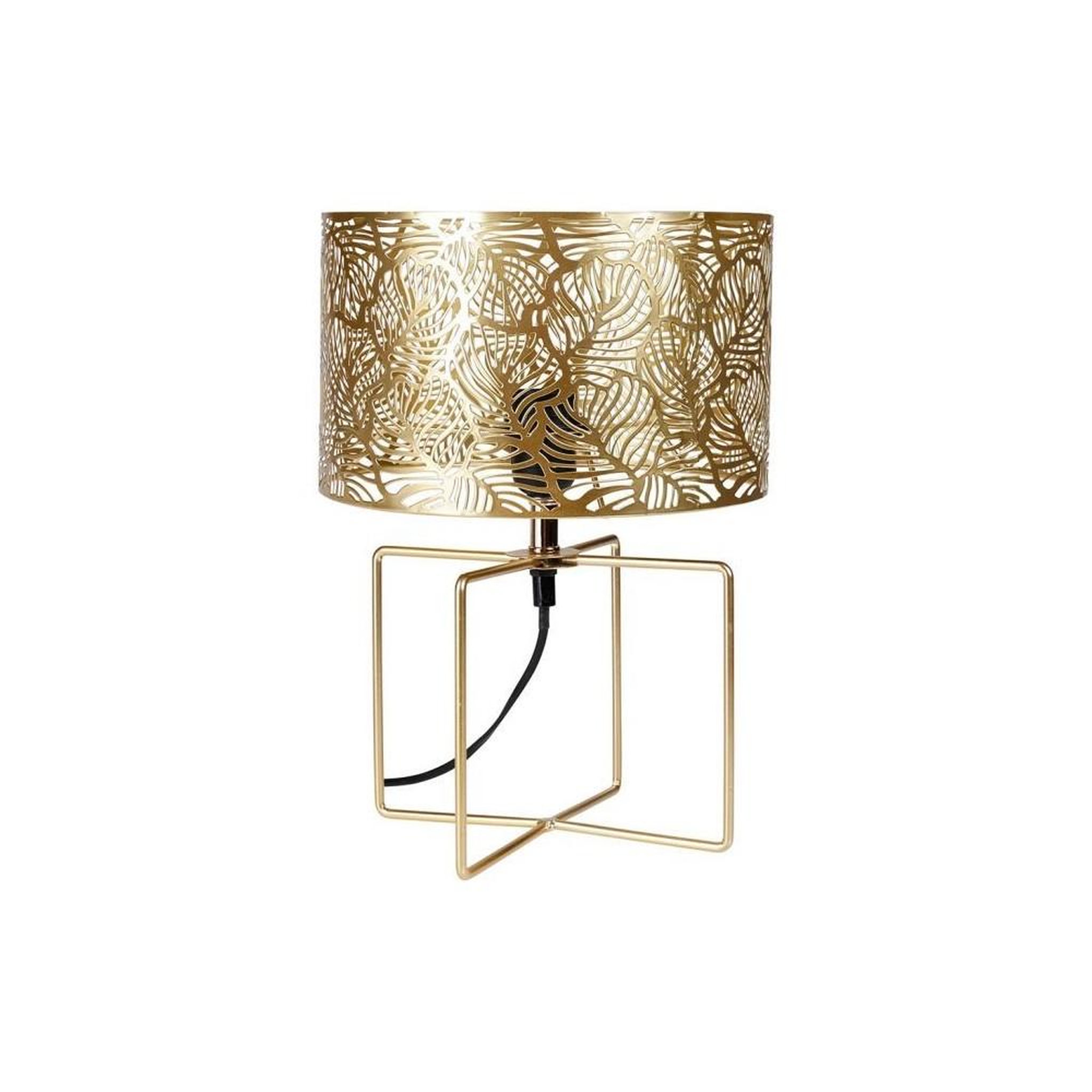 OSTARIA Lampe métal ajouré Calathéa doré