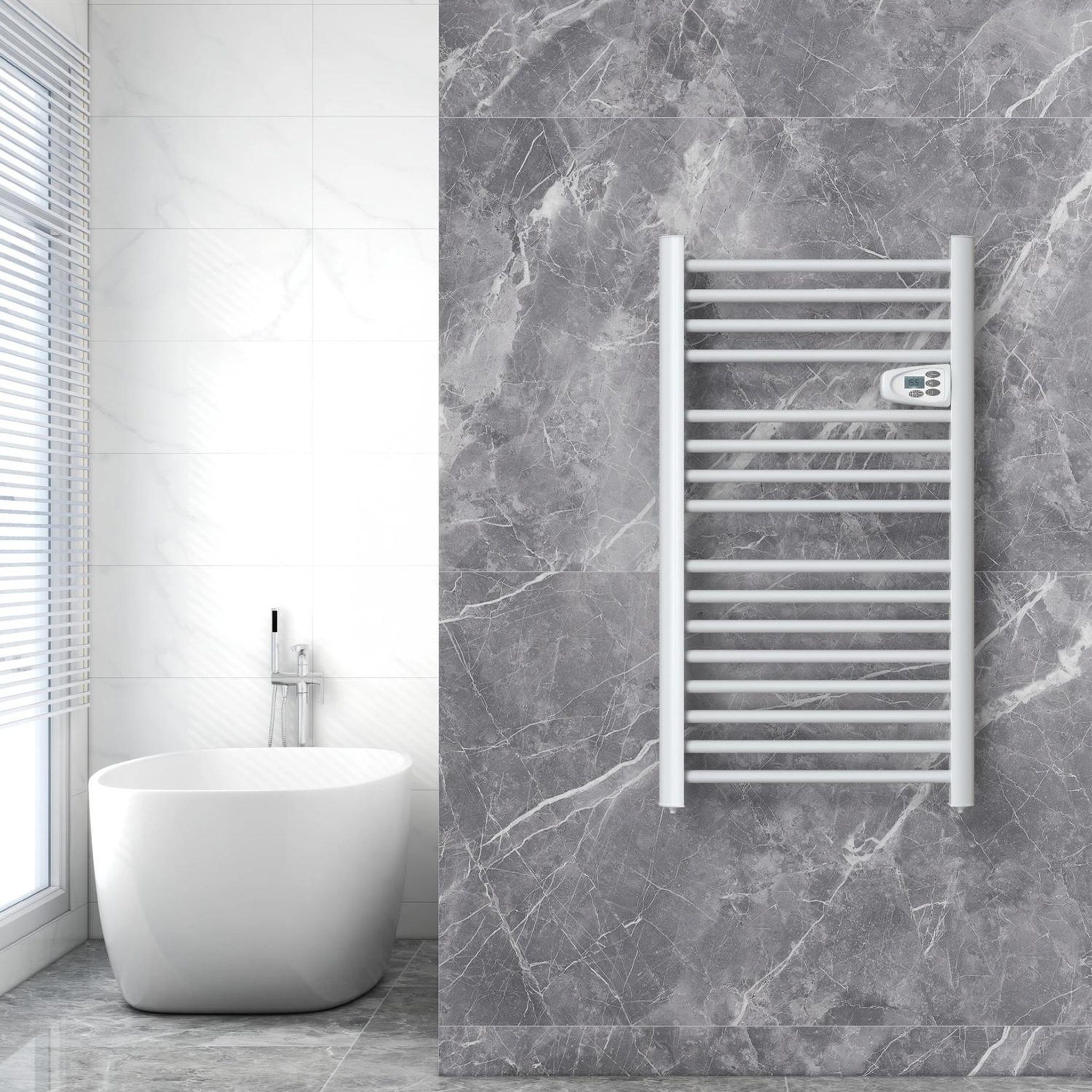 Voir la diapositive 3 : KALIA Sèche-serviette électrique à intertie 500w - BAT-HJEE
