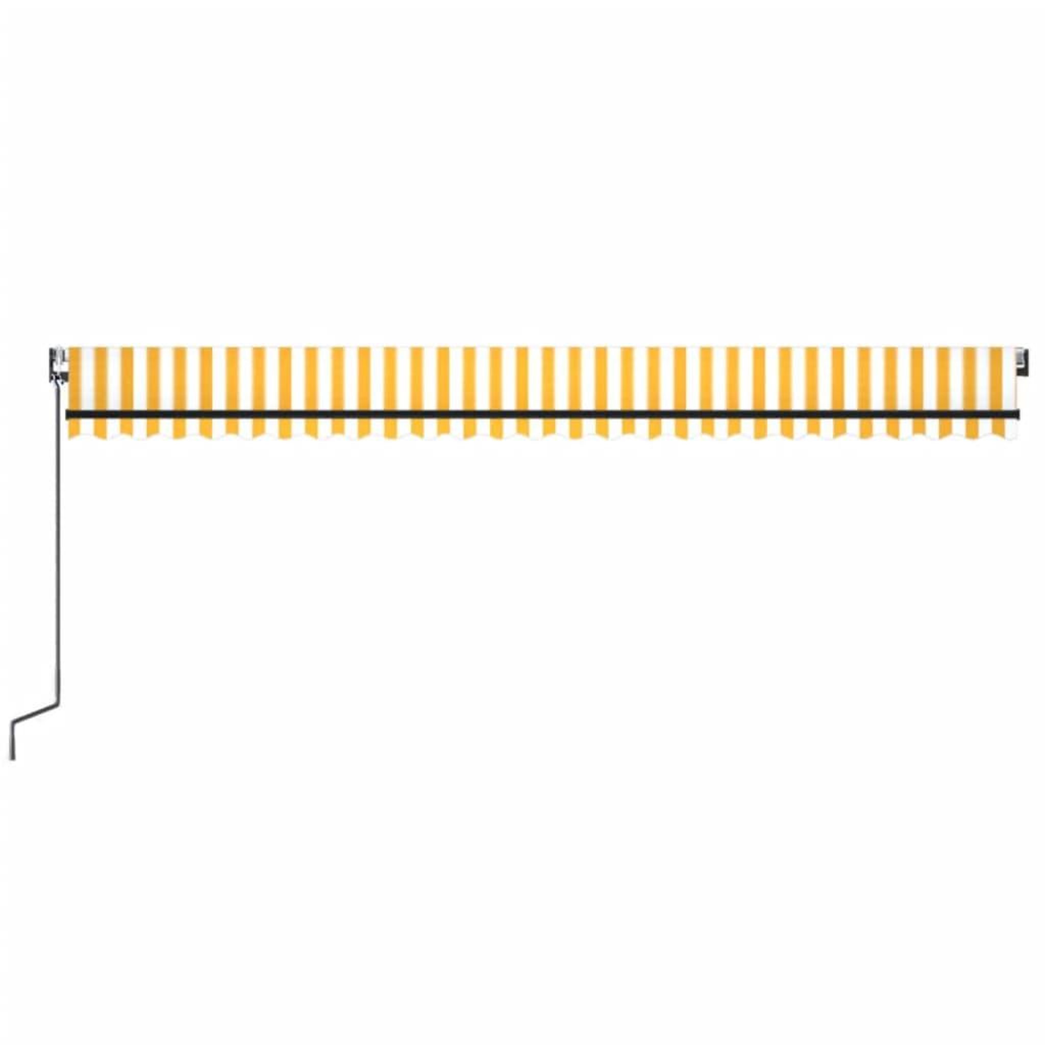 Voir la diapositive 4 : VIDAXL Auvent retractable automatique 600x350 cm Jaune et blanc