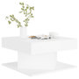 Voir la diapositive 4 : VIDAXL Table basse Blanc 57x57x30 cm Bois d'ingenierie
