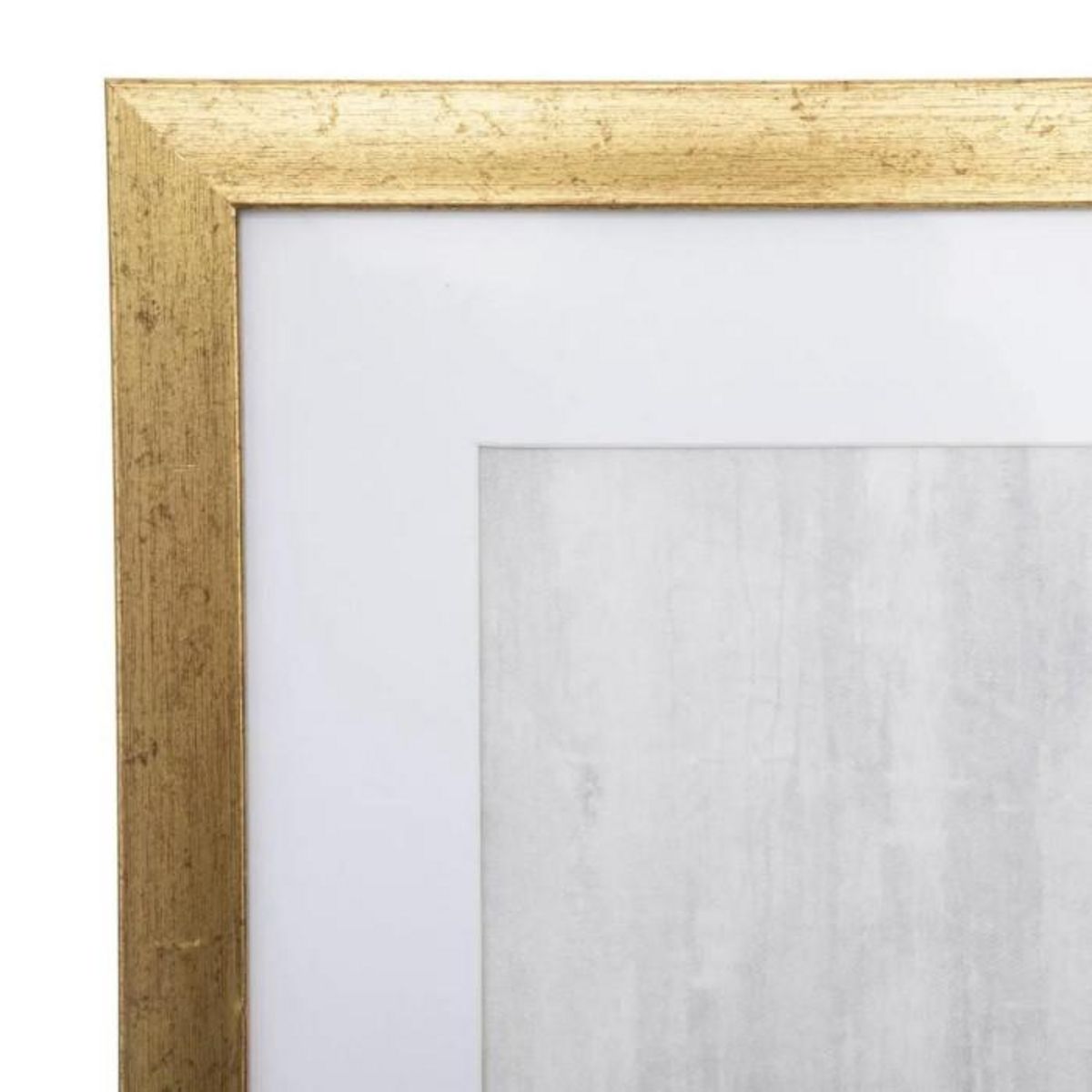 ATMOSPHERA Cadre Déco  Feuille  50x70cm Or & Blanc