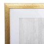 Voir la diapositive 3 : ATMOSPHERA Cadre Déco  Feuille  50x70cm Or & Blanc