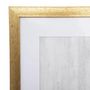 Voir la diapositive 3 : ATMOSPHERA Cadre Déco  Feuille  50x70cm Or & Blanc