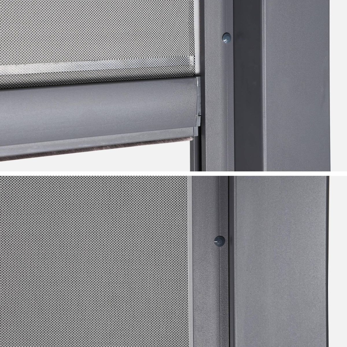 SWEEEK Pergola bioclimatique aluminium 3x4m + 2 stores 3m + 1 store 4m Triomphe