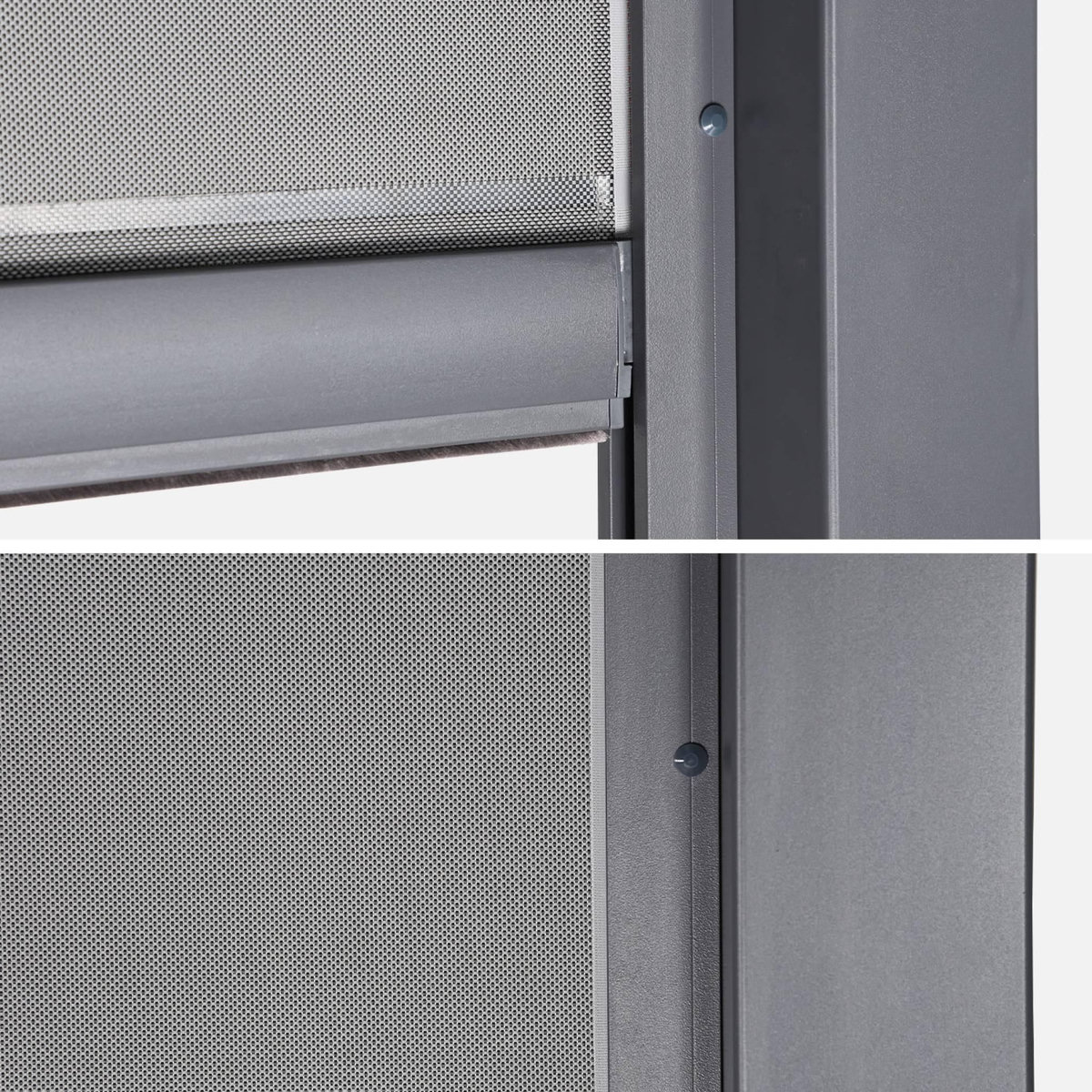 SWEEEK Pergola bioclimatique aluminium 3x4m + 2 stores 3m + 1 store 4m Triomphe