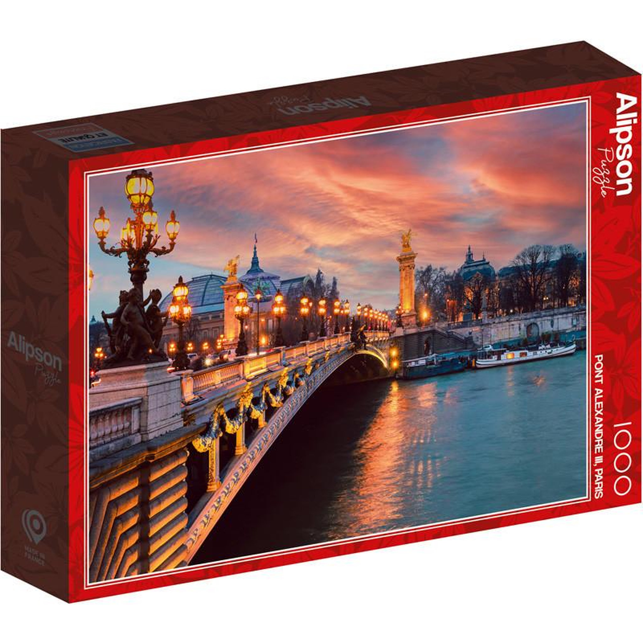 Voir la diapositive 1 : ALIZE Puzzle adulte 1000 pièces – Pont Alexandre III – Alize