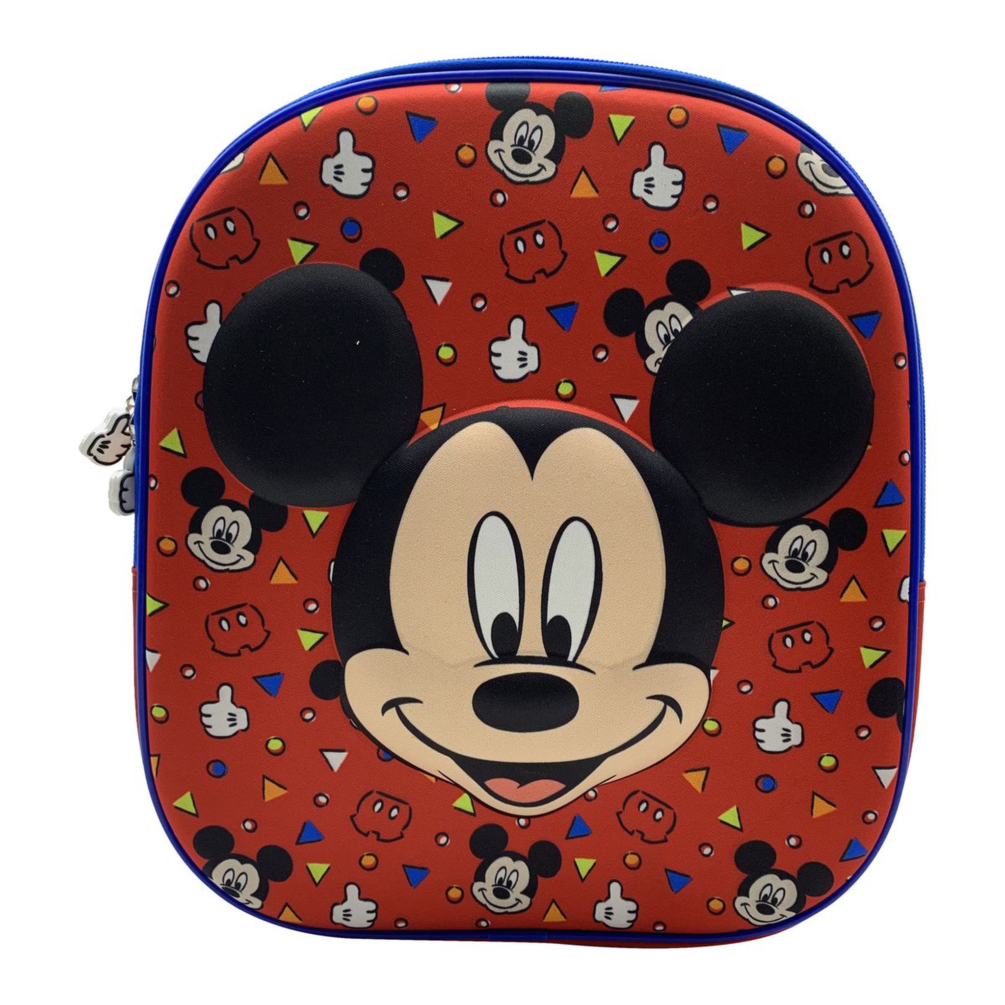 Voir la diapositive 1 : DISNEY Sac à goûter maternelle 3D rouge Mickey