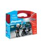 Voir la diapositive 1 : PLAYMOBIL 5648 - Valisette motard de police City Life