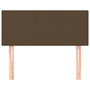 Voir la diapositive 3 : VIDAXL Tete de lit Marron Fonce 80x5x78/88 cm Tissu