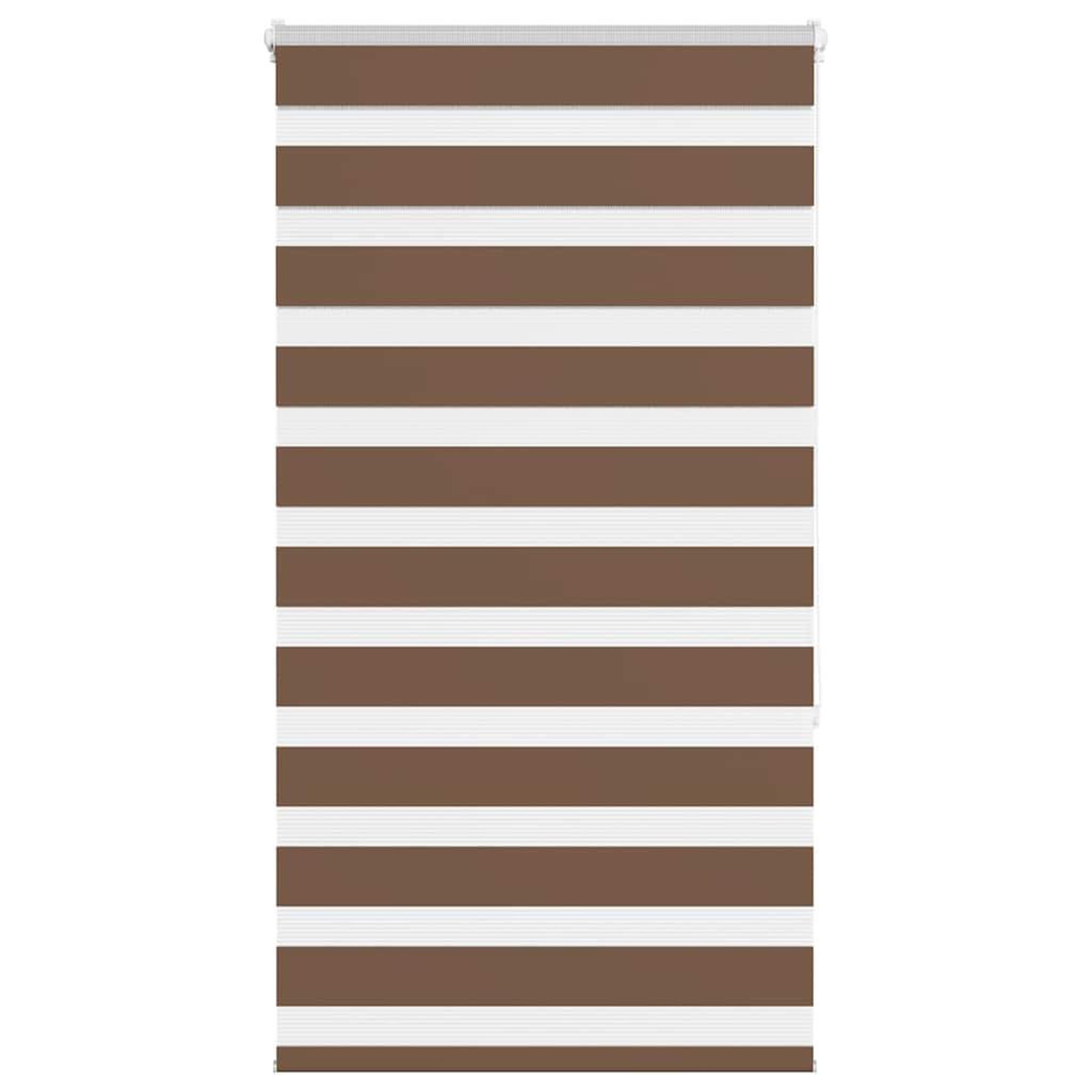 VIDAXL Store zebre marron 70x150 cm largeur du tissu 65,9 cm polyester
