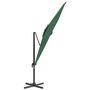 Voir la diapositive 4 : VIDAXL Parasol de jardin en porte-a-faux avec mat en aluminium vert