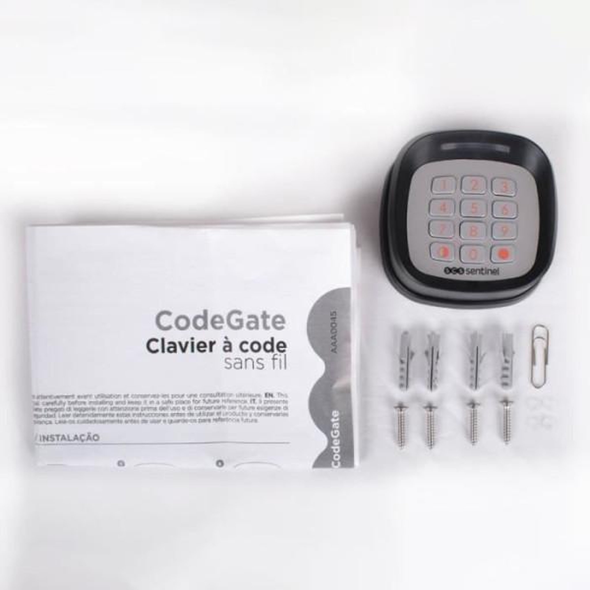 Voir la diapositive 6 : SCS SENTINEL Clavier a code sans fil - scs sentinel - codegate - pour portail ou porte de garage - portée 50m - piles non fournies