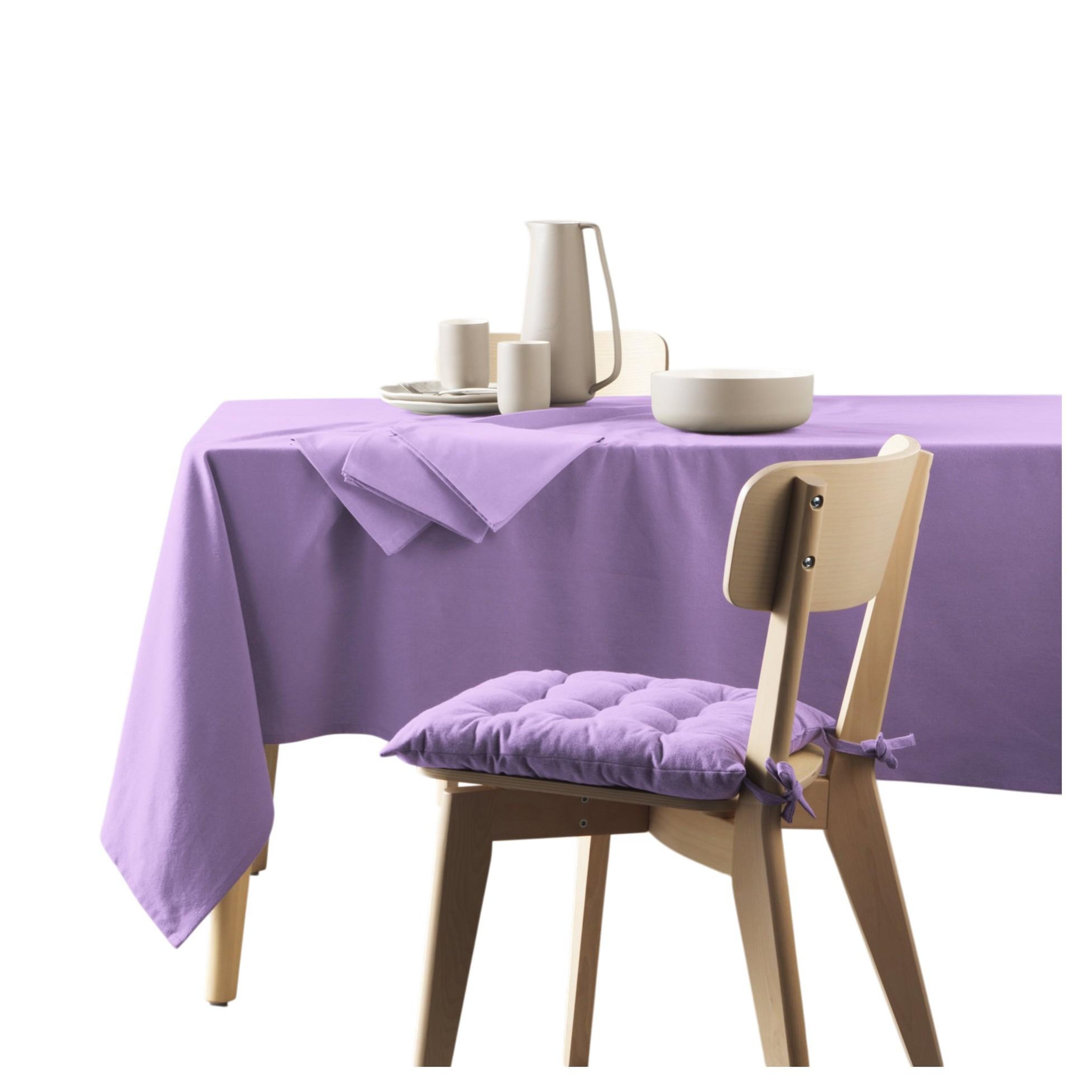 Eden Nappe rectangle coton recycle mistral. Coloris disponibles : Rouge, Violet