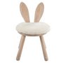 Voir la diapositive 2 : Paris Prix Chaise pour Enfant  Oreilles Lapin  56cm Naturel